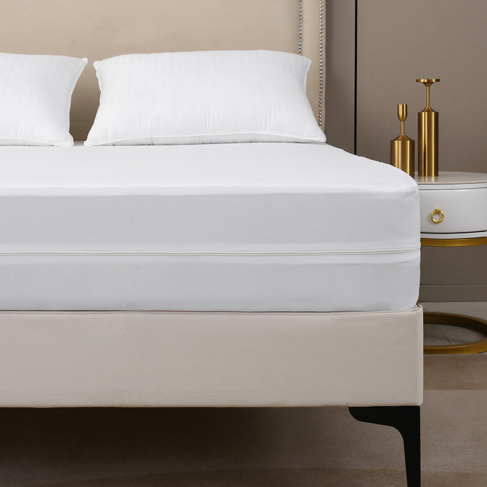 Waterproof Premium Soft Protector Noiseless Mattress Cover Surround Bed Bug Proof Mattress Encasement