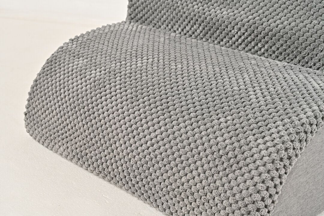 4 Steps Dog Stairs for Bed and Sofa, Non-Slip High Density Foam Pet Ramp Cushion with Removable Cover, Grey Color