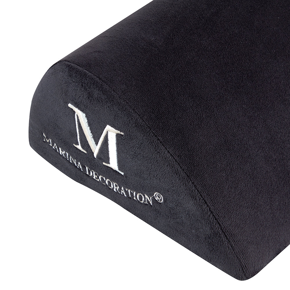 office foot rest under desk - Pure Premium Memory Foam Non-Slip Bottom velvet Teardrop Curved Footrest Cushion