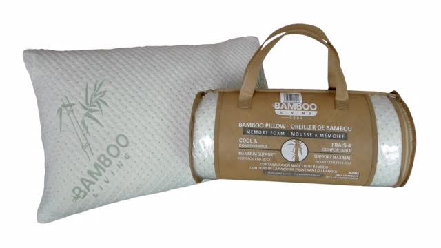 Memory Foam Breathable Oreiller Sleeping Hard Rayon from Bamboo Pillow with Removable Zipper Washable Cover