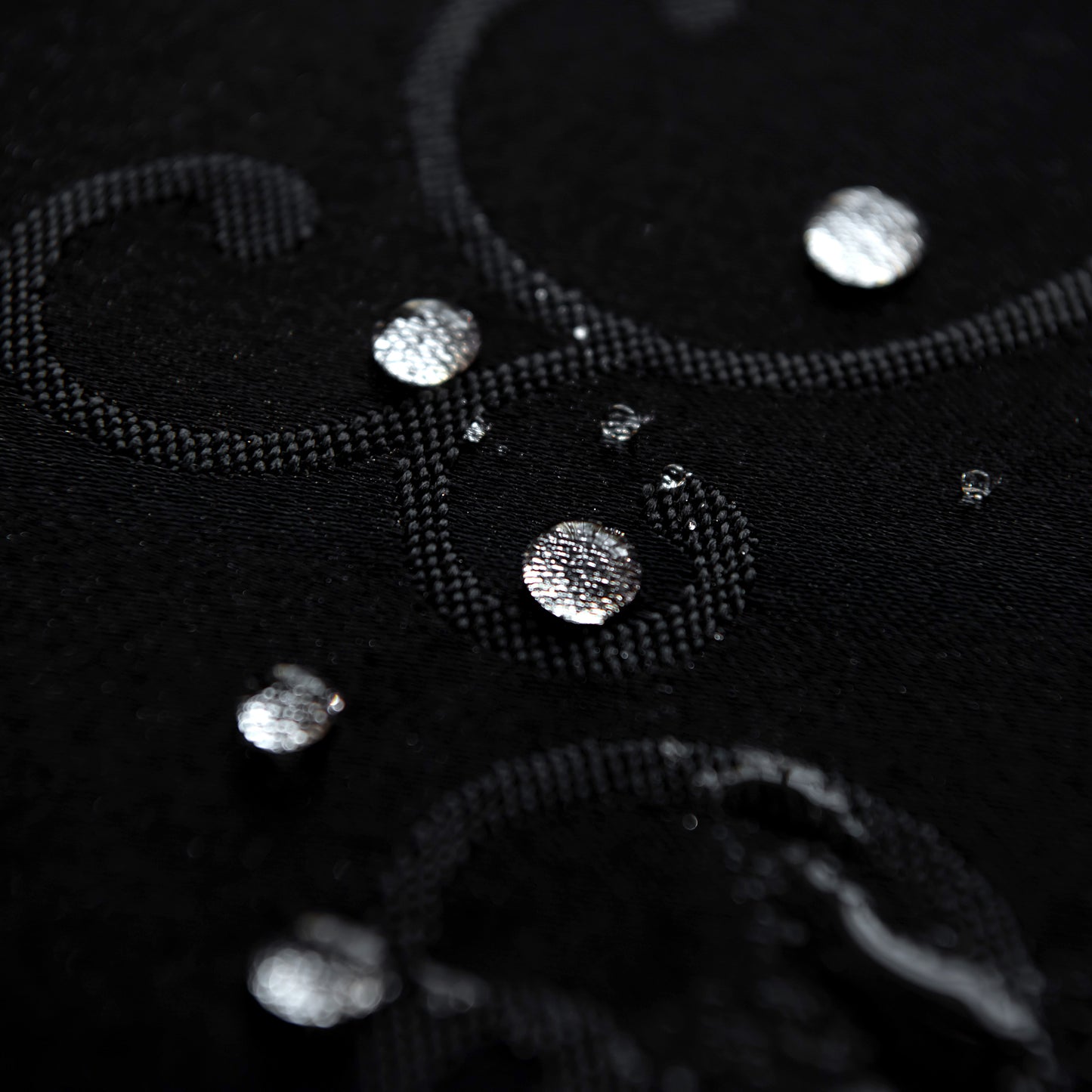Jacquard Waterproof Thick Luxury Premium Solid Liquid Repellent Stain Resistant Decorative Home Kitchen Tablecloth, Black Color