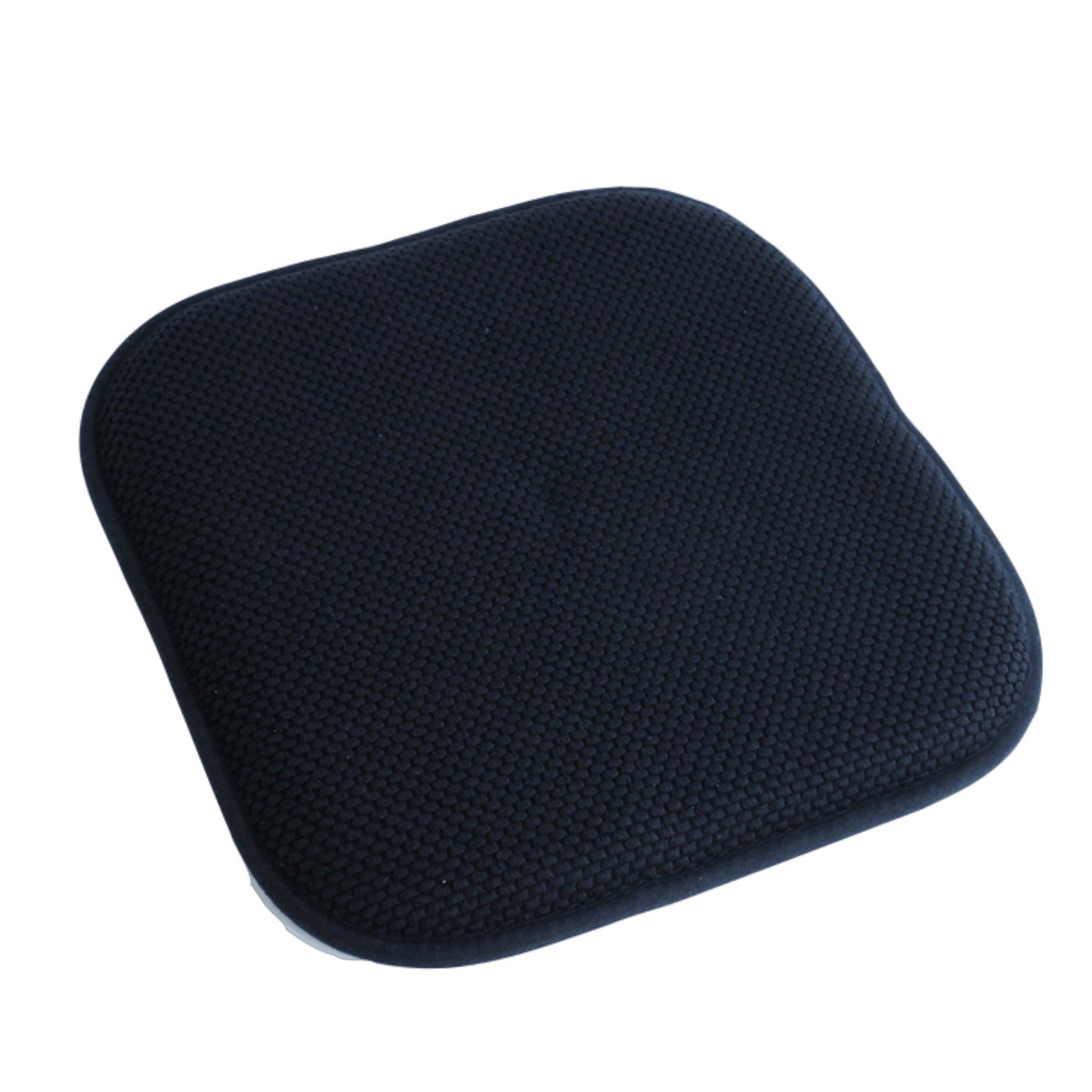 Memory Foam Honeycomb Premium Thick Chair Nonslip Rubber Back Seat Pads Kitchen Chair Cushion Set 16 x 16 Inch, Black