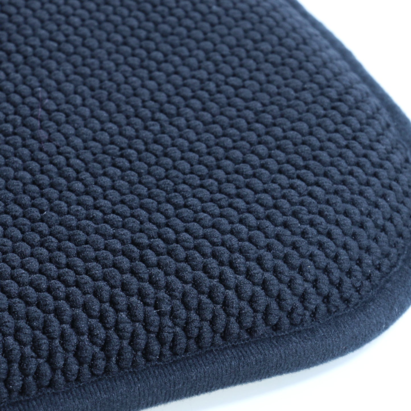 Memory Foam Honeycomb Premium Thick Chair Nonslip Rubber Back Seat Pads Kitchen Chair Cushion Set 16 x 16 Inch, Black