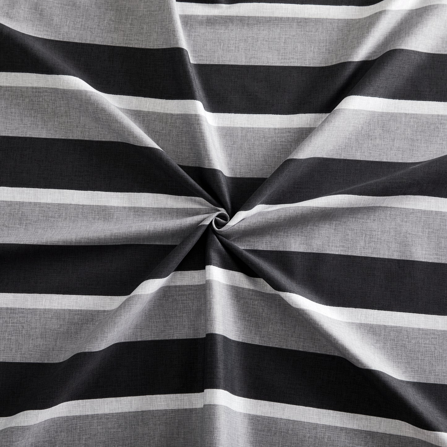 Printed Rayon from Bamboo Soft Bedding Silky Zipper All Season Duvet Cover Set, Black Grey Stripes