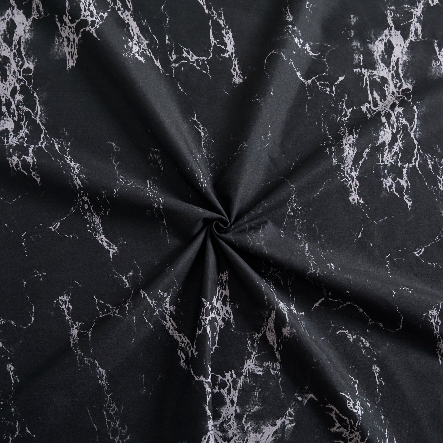 Printed Rayon from Bamboo Soft Deep Pocket Bedding All Season Sheet Set, Modern Black Marble