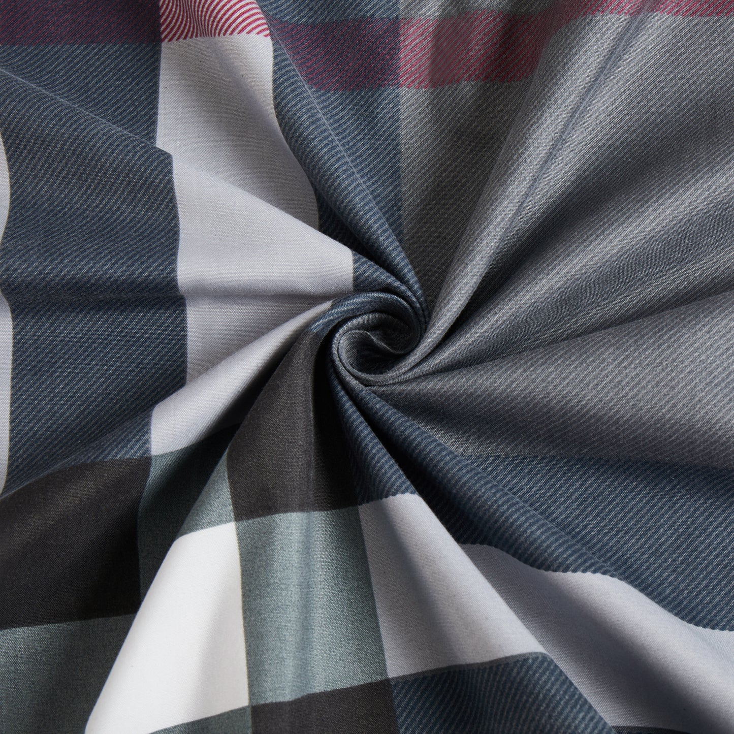 Printed Rayon from Bamboo Soft Deep Pocket Bedding All Season Sheet Set, Modern Grey Tartan