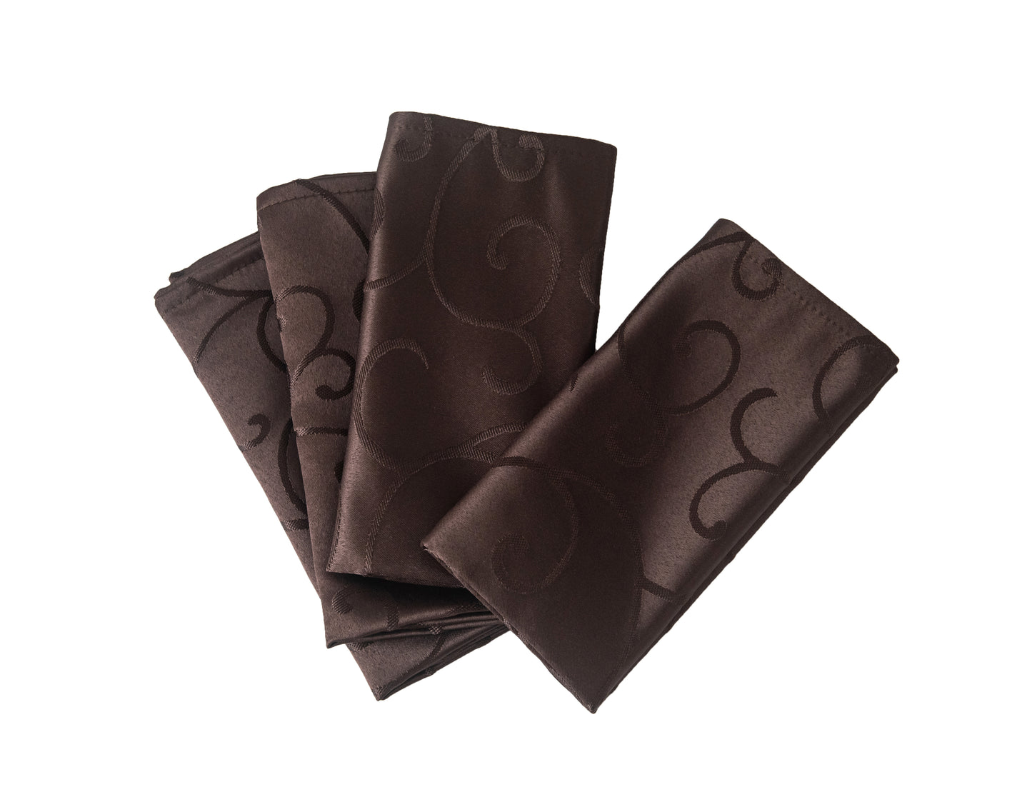 Jacquard Waterproof Thick Luxury Premium Solid Liquid Repellent Stain Resistant Decorative Home Kitchen Tablecloth, Brown Color