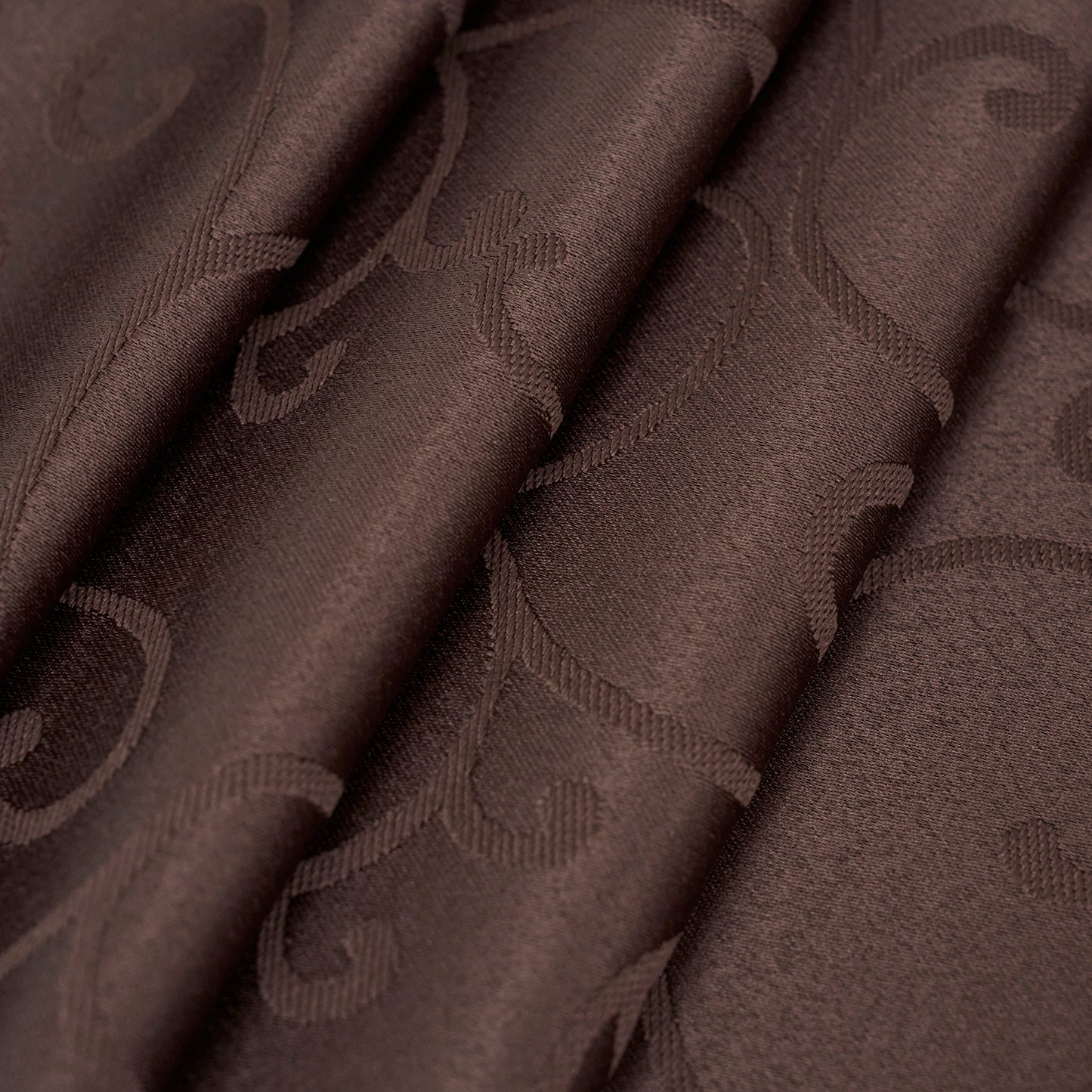 Jacquard Waterproof Thick Luxury Premium Solid Liquid Repellent Stain Resistant Decorative Home Kitchen Tablecloth, Brown Color