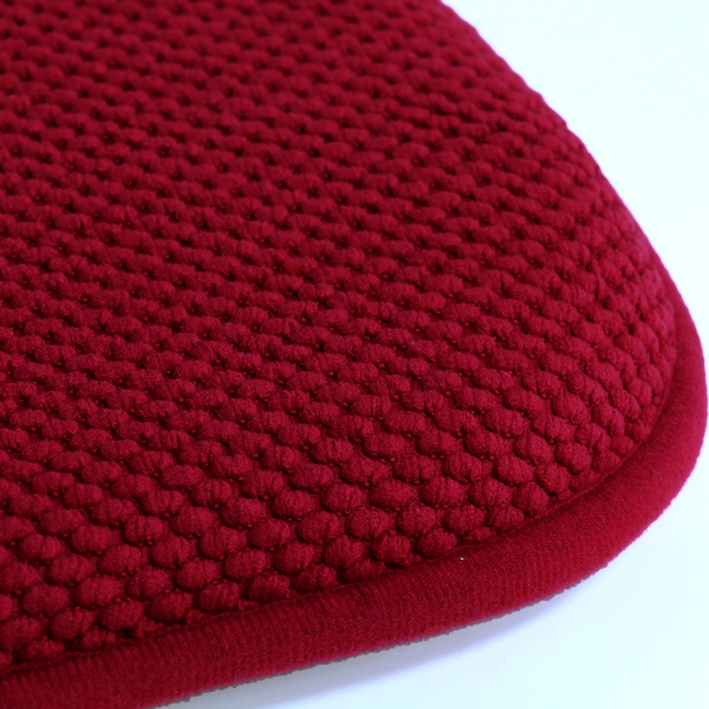 Memory Foam Honeycomb Premium Thick Chair Nonslip Rubber Back Seat Pads Kitchen Chair Cushion Set 16 x 16 Inch, Burgundy