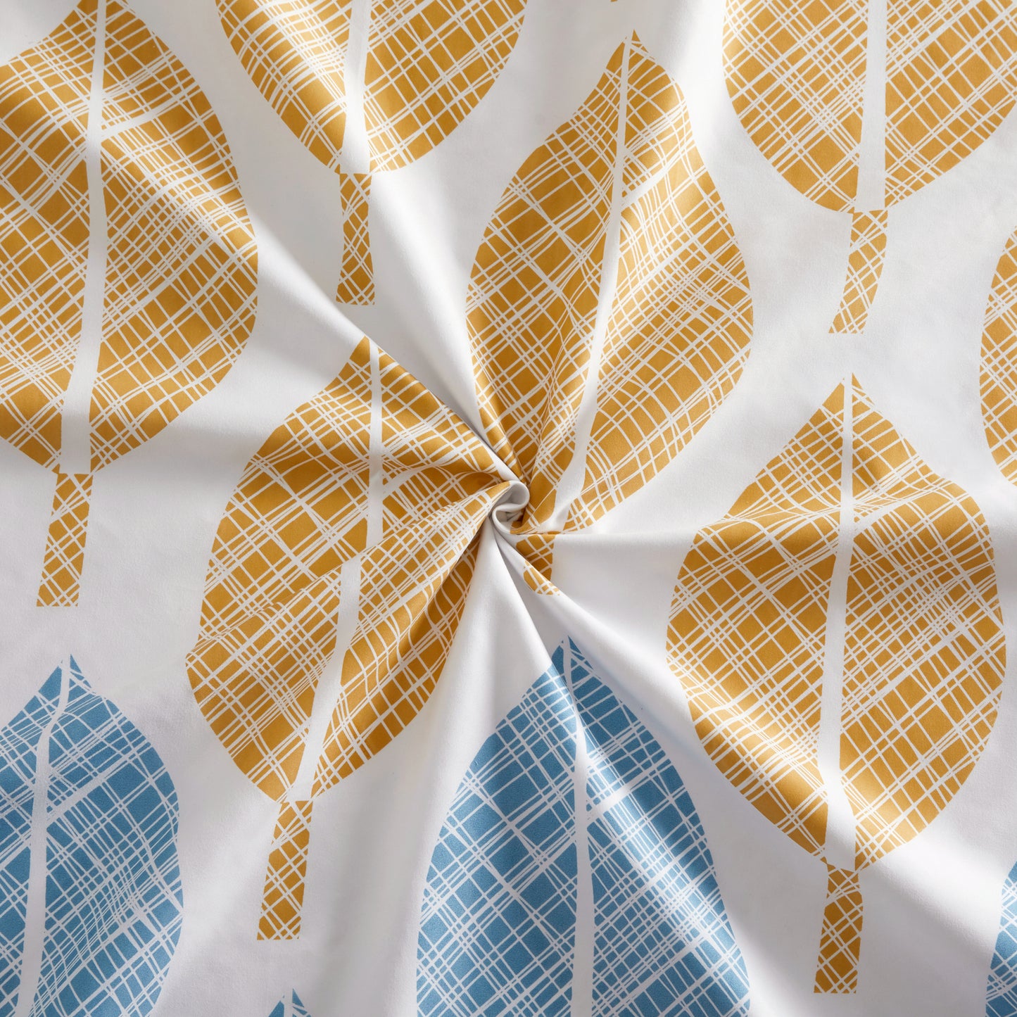 Printed Rayon from Bamboo Soft Deep Pocket Bedding All Season Sheet Set, Modern Colorful Leaves