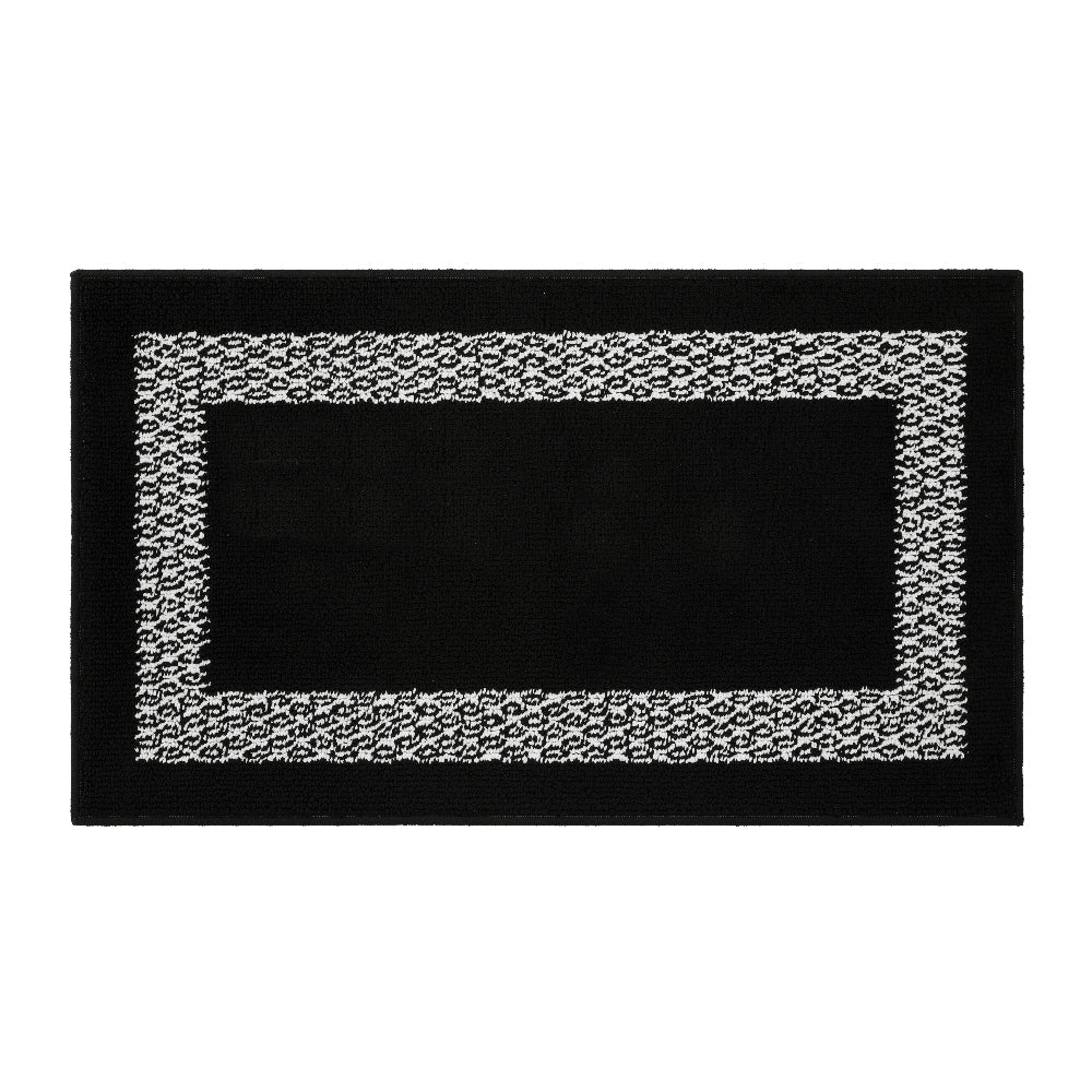 Decor Non-Slip Back Soft Runner Area Carpet Floor Area Rug Indoor Accent Decorative Mat, Diamond Black