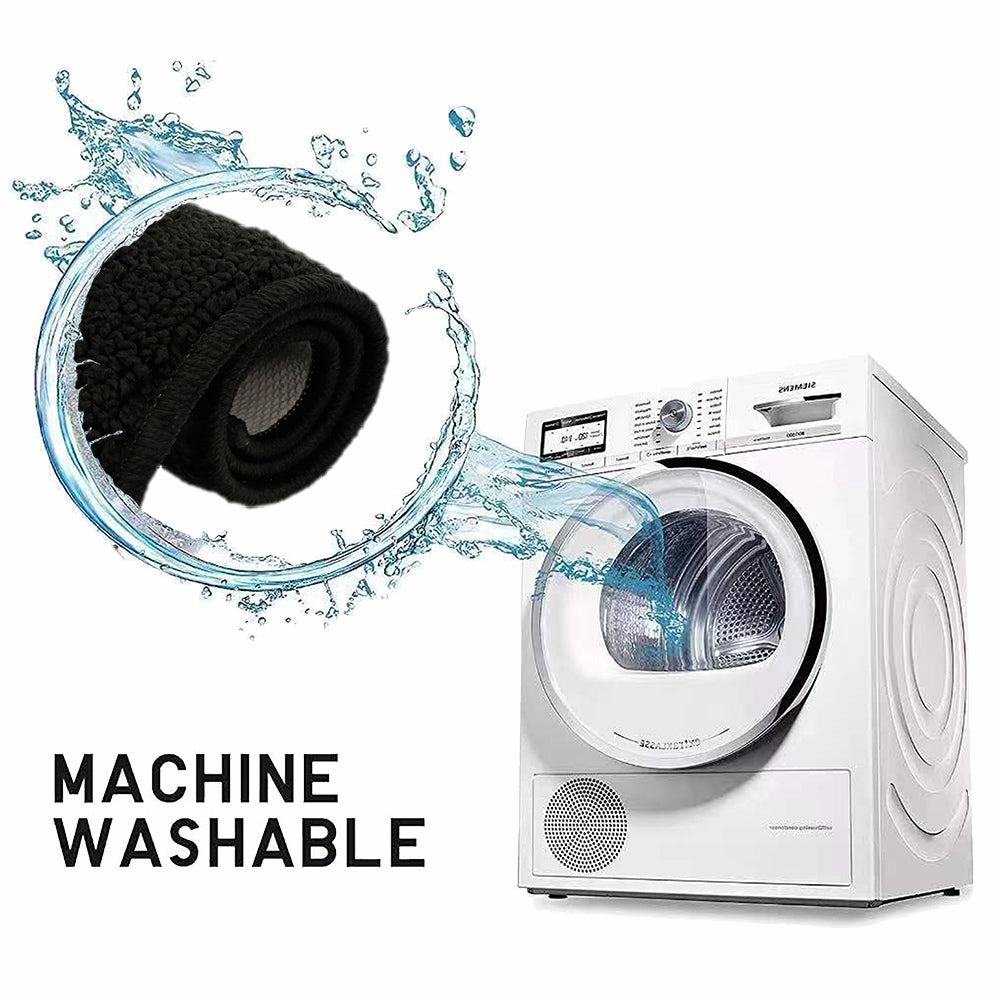 Decor Non-Slip Back Soft Runner Area Carpet Floor Area Rug Indoor Accent Decorative Mat, Diamond Black