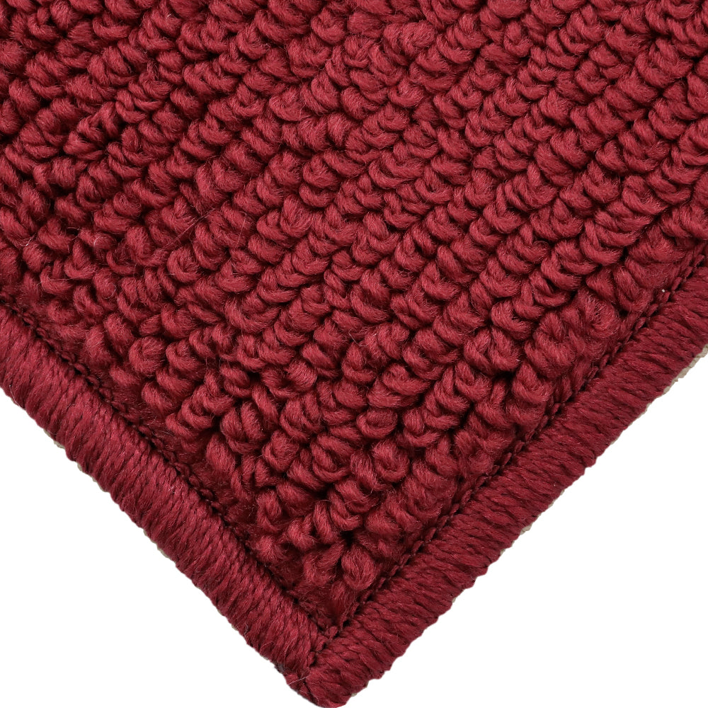 Decor Non-Slip Back Soft Runner Area Carpet Floor Area Rug Indoor Accent Decorative Mat, Diamond Burgundy