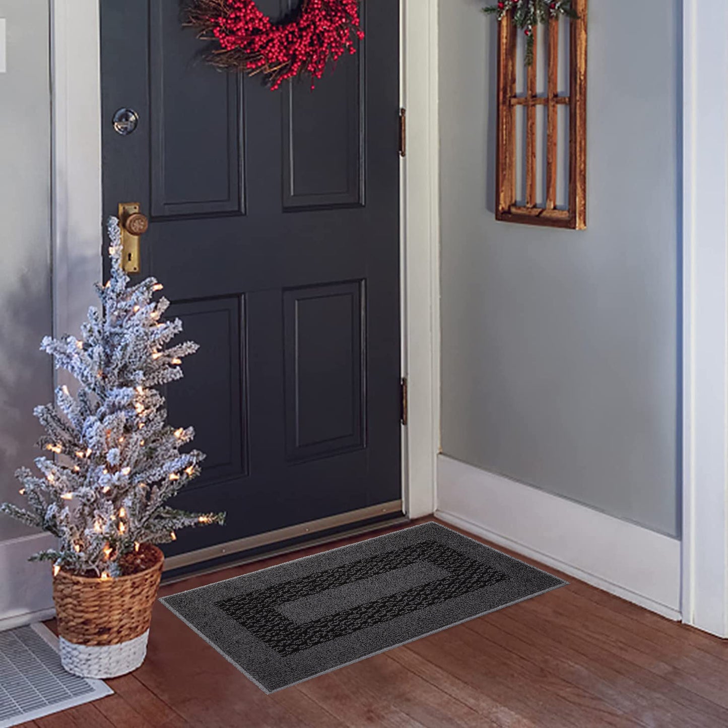 Decor Non-Slip Back Soft Runner Area Carpet Floor Area Rug Indoor Accent Decorative Mat, Diamond Grey