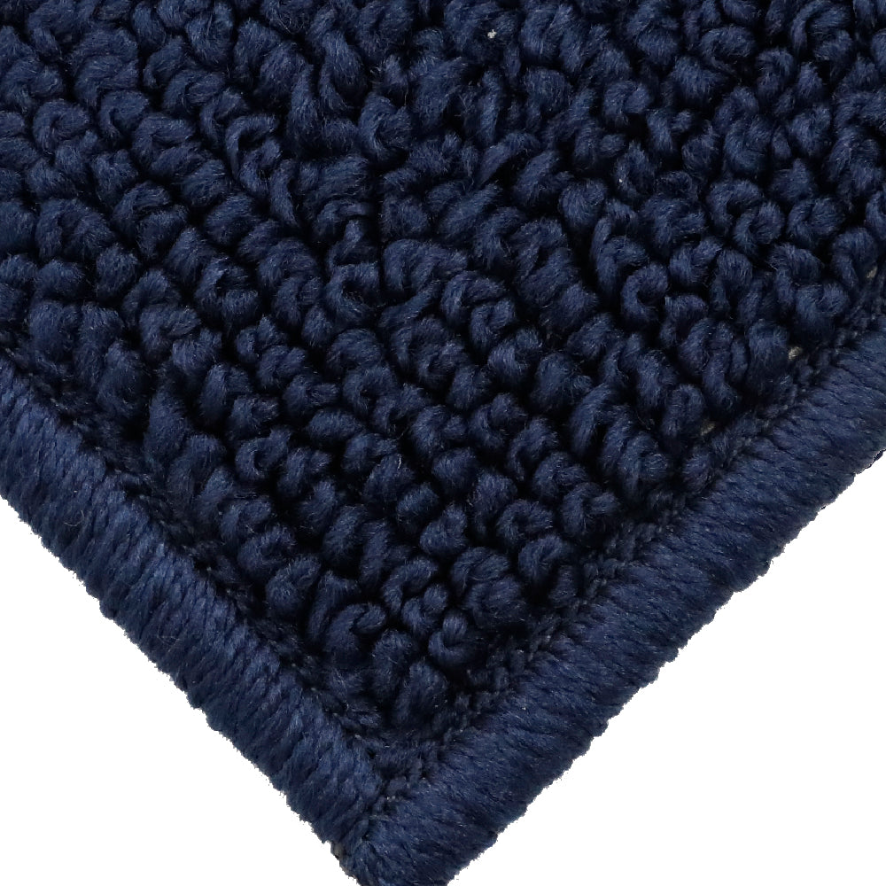 Decor Non-Slip Back Soft Runner Area Carpet Floor Area Rug Indoor Accent Decorative Mat, Diamond Navy Blue