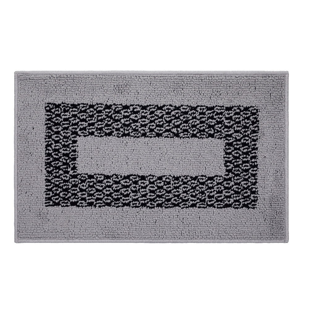 Decor Non-Slip Back Soft Runner Area Carpet Floor Area Rug Indoor Accent Decorative Mat, Diamond Silver