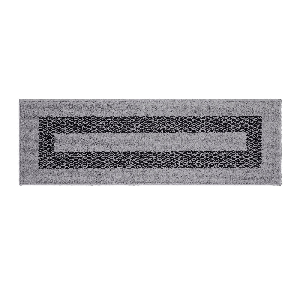Decor Non-Slip Back Soft Runner Area Carpet Floor Area Rug Indoor Accent Decorative Mat, Diamond Silver
