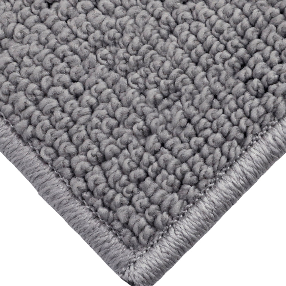 Decor Non-Slip Back Soft Runner Area Carpet Floor Area Rug Indoor Accent Decorative Mat, Diamond Silver