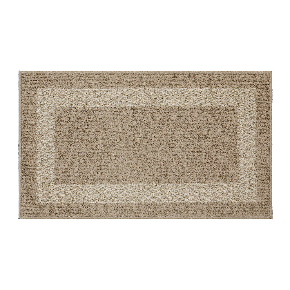 Decor Non-Slip Back Soft Runner Area Carpet Floor Area Rug Indoor Accent Decorative Mat, Diamond Taupe