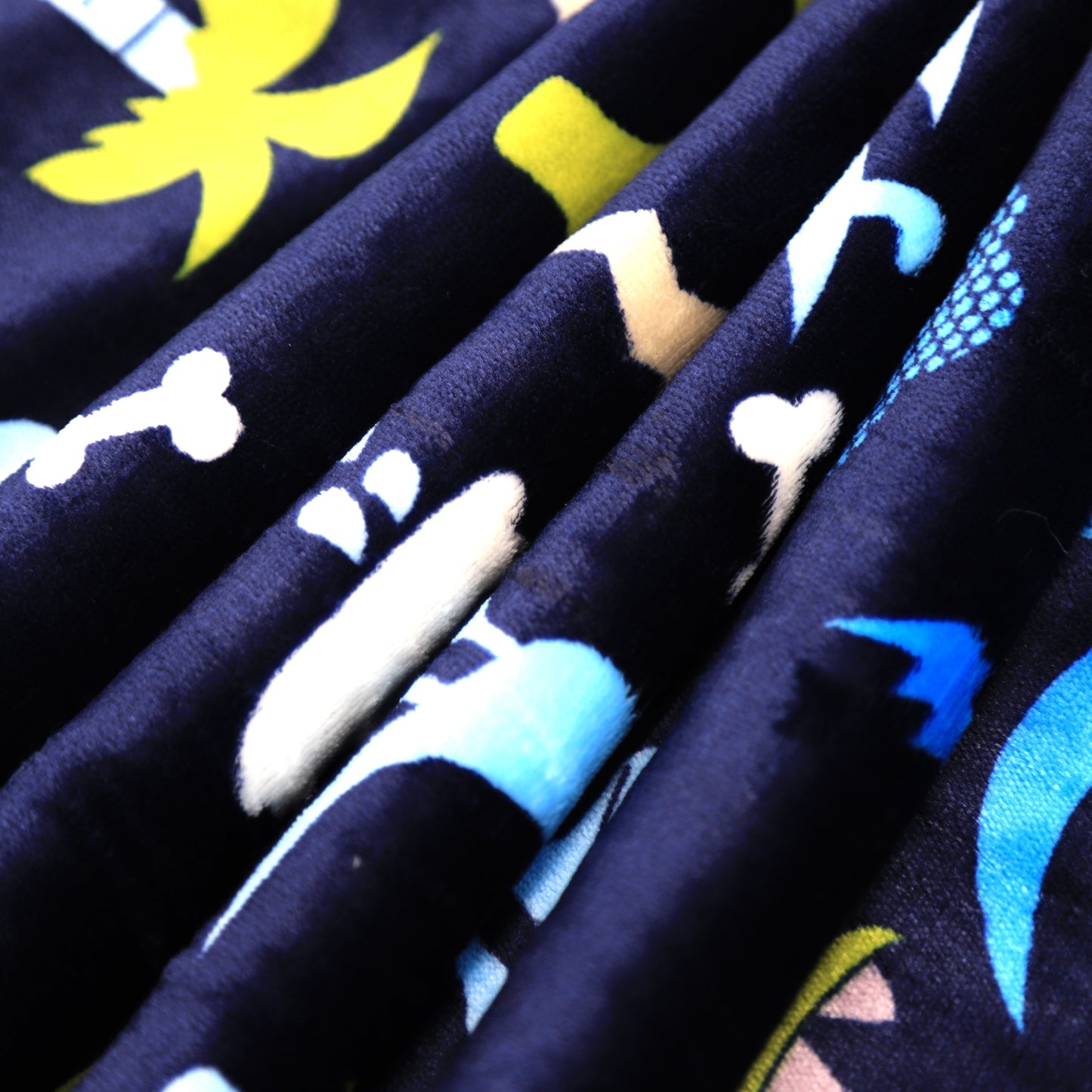 Kid Printed Fluffy Plush Soft Warm Flannel Fleece Children Throw Sherpa Kids Blanket, 40" x 50" Navy Blue Dinosaur Zoo