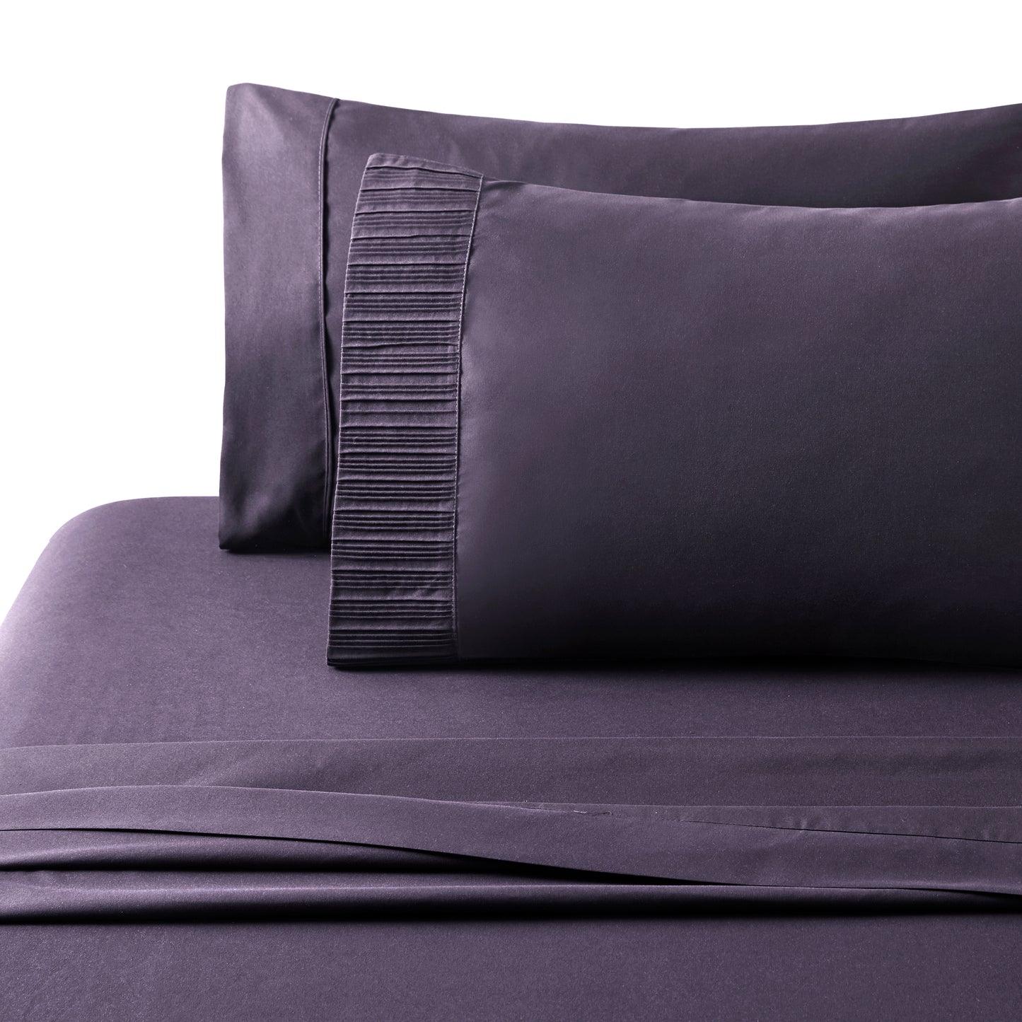 Solid Rayon from Bamboo Soft Silky Deep Pocket Bedding All Season Sheet Set, Eggplant