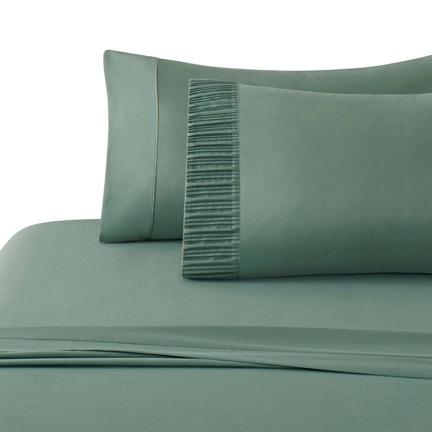 Solid Rayon from Bamboo Soft Silky Deep Pocket Bedding All Season Sheet Set, Green