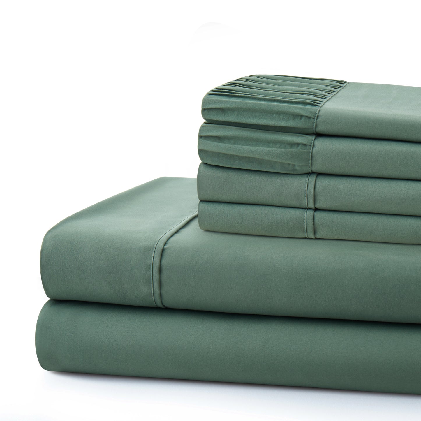 Solid Rayon from Bamboo Soft Silky Deep Pocket Bedding All Season Sheet Set, Green