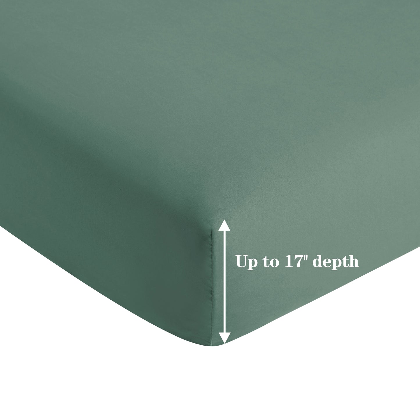 Solid Rayon from Bamboo Soft Silky Deep Pocket Bedding All Season Sheet Set, Green