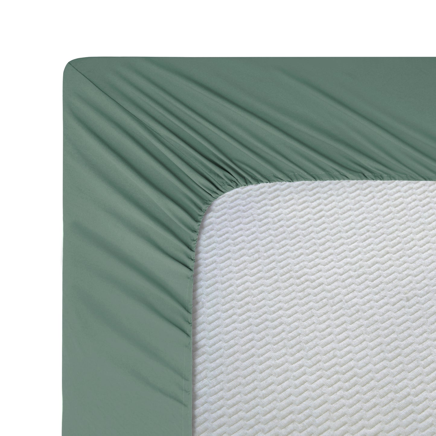 Solid Rayon from Bamboo Soft Silky Deep Pocket Bedding All Season Sheet Set, Green