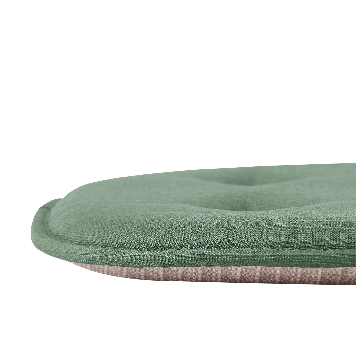 Memory Foam U-Shaped Premium Thick Seat Pad Tufted Nonslip Rubber Back Indoor Kitchen Chair Cushion 17 x 16 Inch, Green