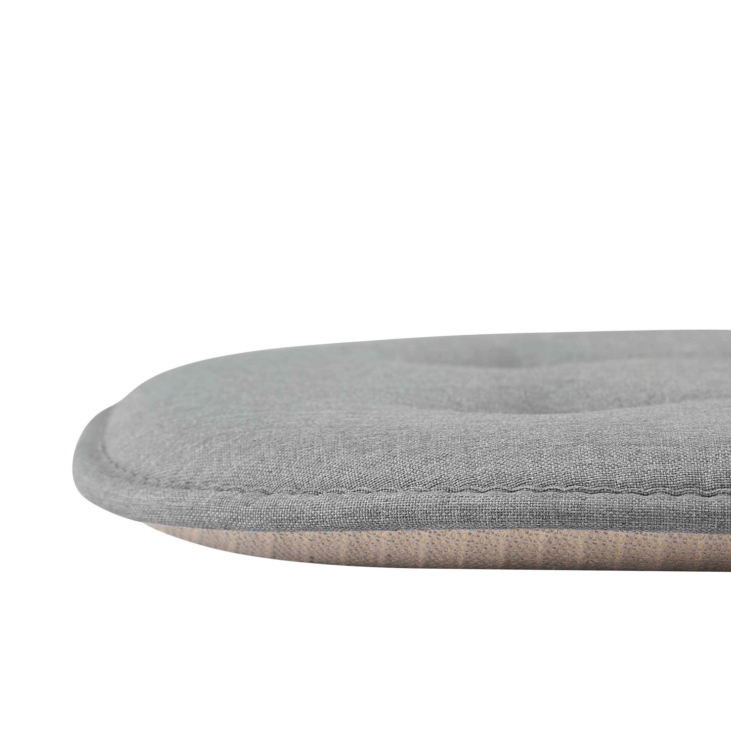 Memory Foam U-Shaped Premium Thick Seat Pad Tufted Nonslip Rubber Back Indoor Kitchen Chair Cushion 17 x 16 Inch, Grey