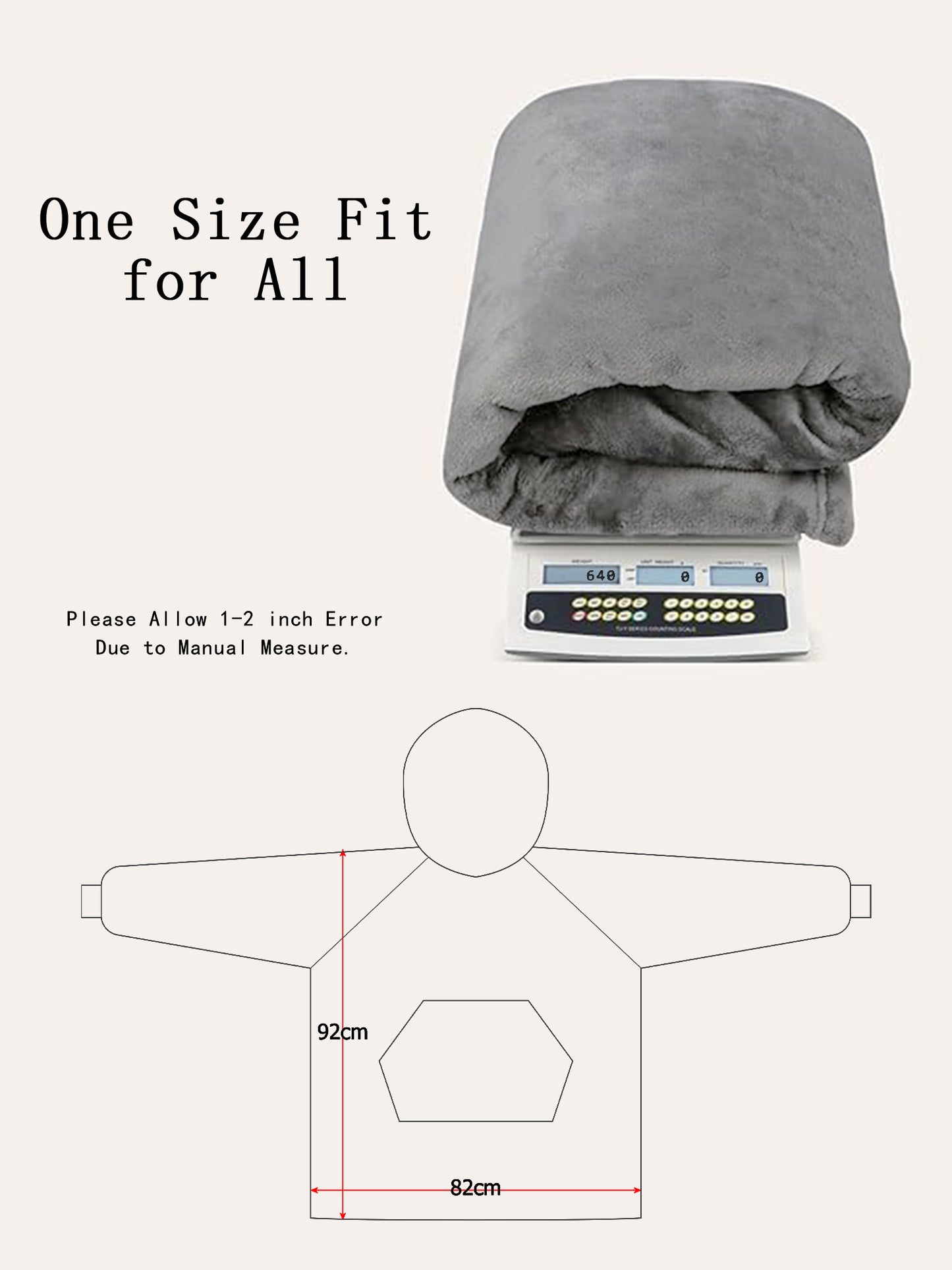 Wearable Hoodie Blanket with Sleeves and Giant Pocket Plush Hooded Sweatshirt for Adults Light Pink Color