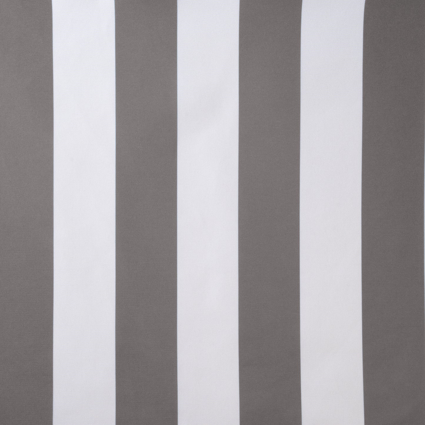Premium Thick Comfy Seat Patio Pad Tufted Textured Printed Outdoor Chair Cushion 19 x 19 x 4 Inch, Grey White Stripes