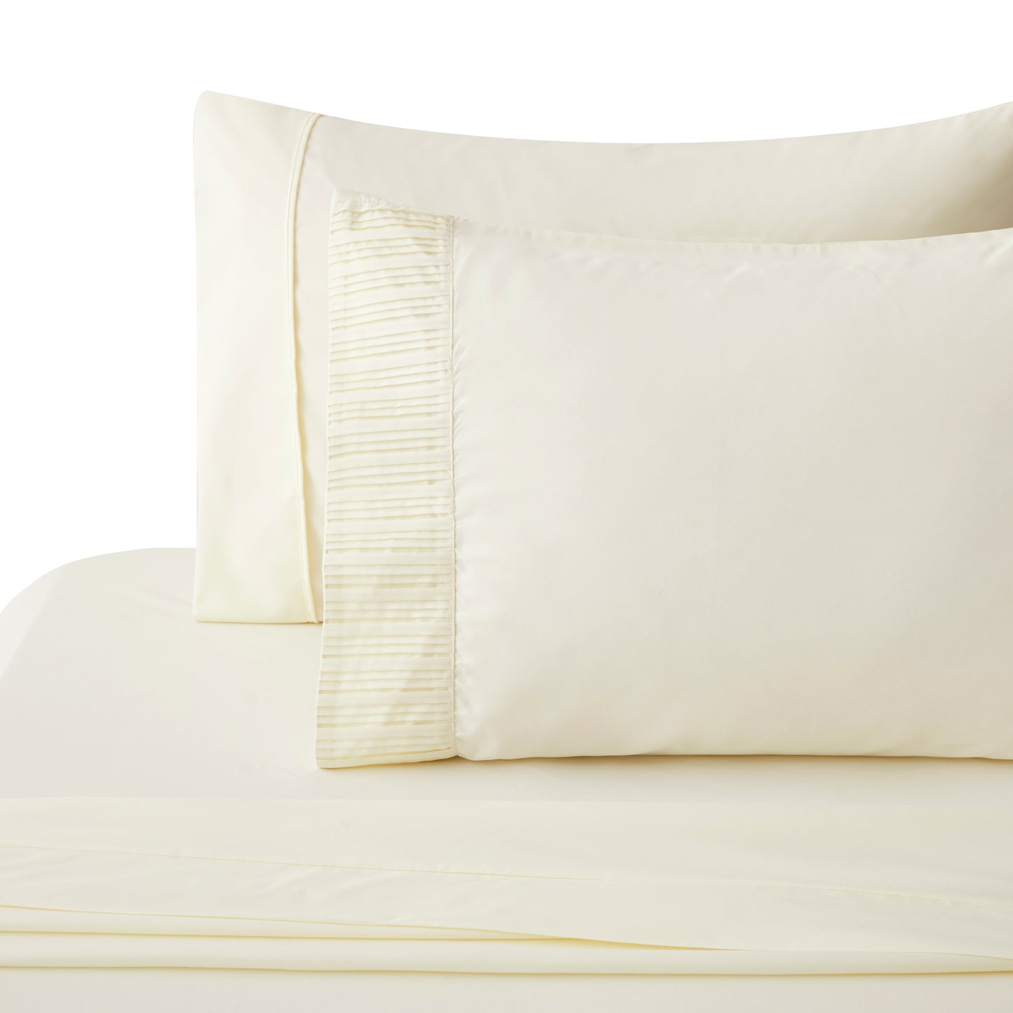 Solid Rayon from Bamboo Soft Silky Deep Pocket Bedding All Season Sheet Set, Ivory