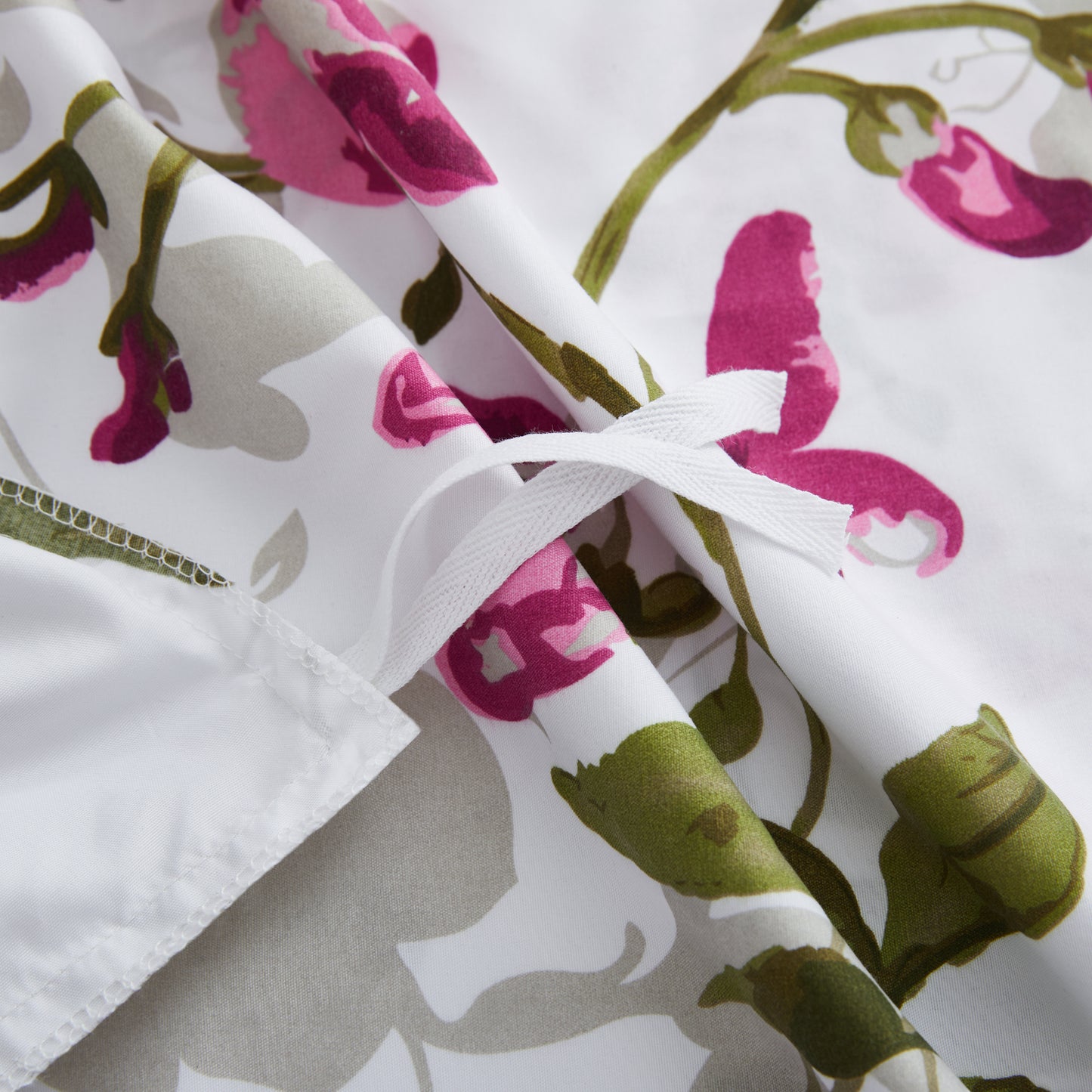 Printed Rayon from Bamboo Soft Bedding Silky Zipper All Season Duvet Cover Set, Pink Light Floral