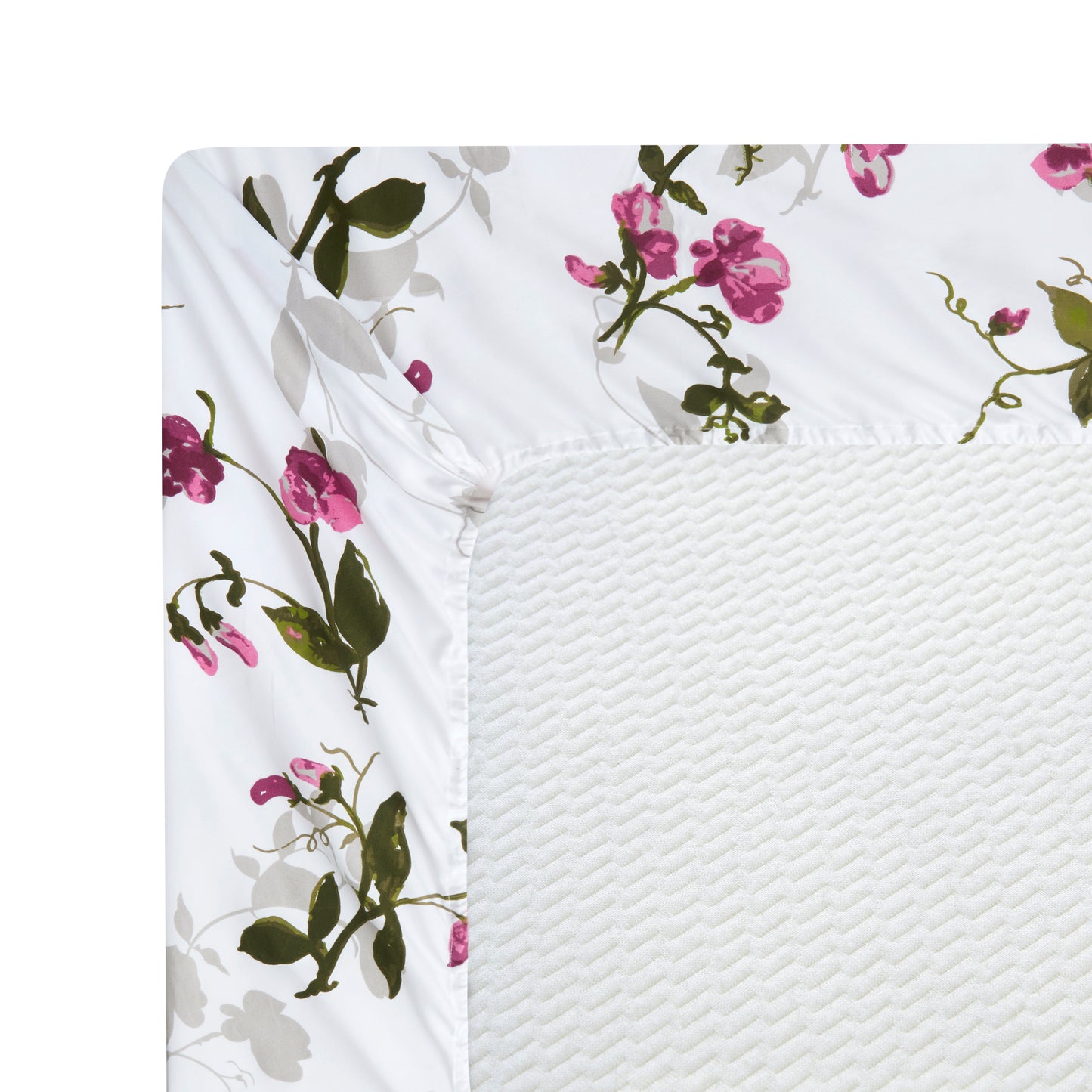 Printed Rayon from Bamboo Soft Deep Pocket Bedding All Season Sheet Set, Pink Light Floral