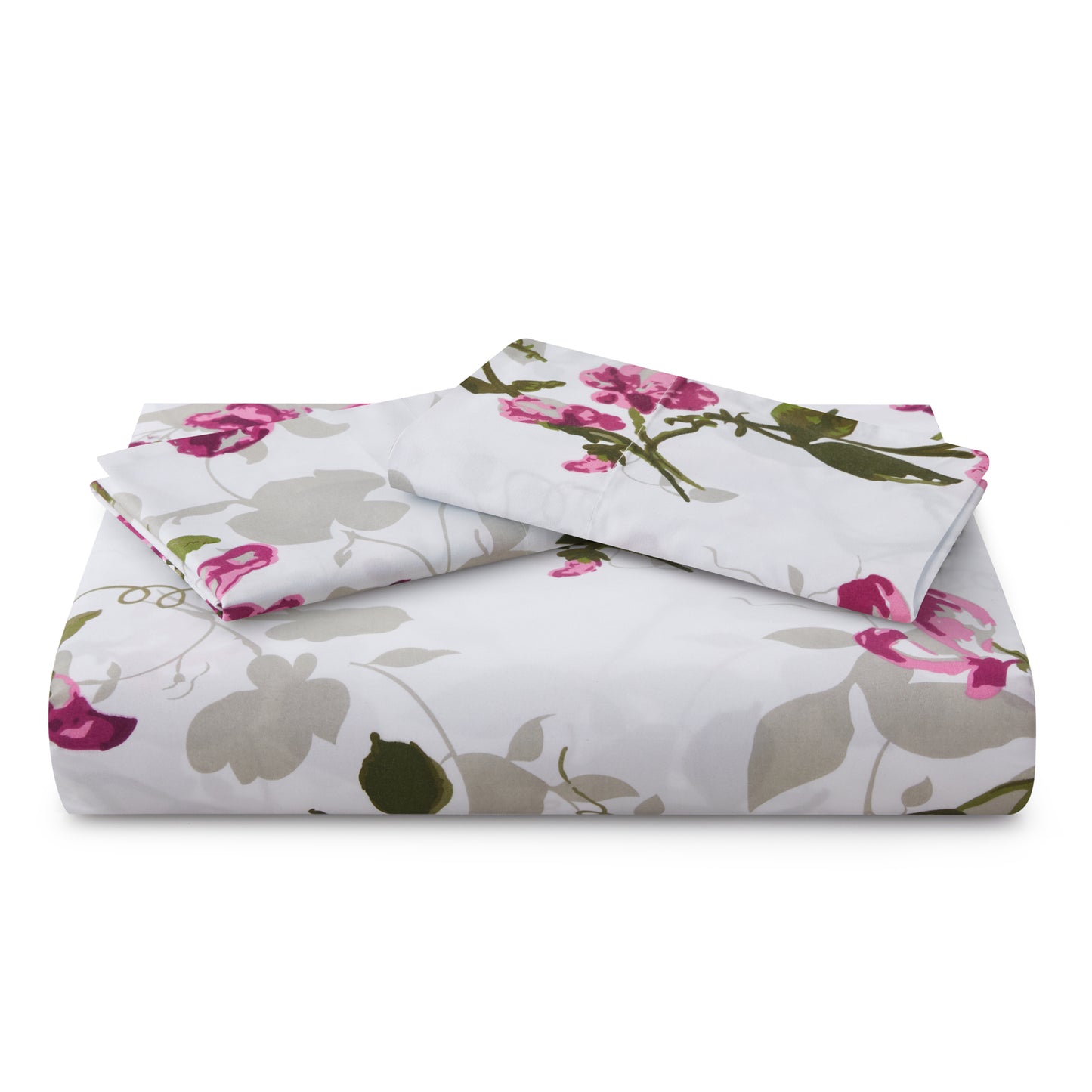 Printed Rayon from Bamboo Soft Bedding Silky Zipper All Season Duvet Cover Set, Pink Light Floral