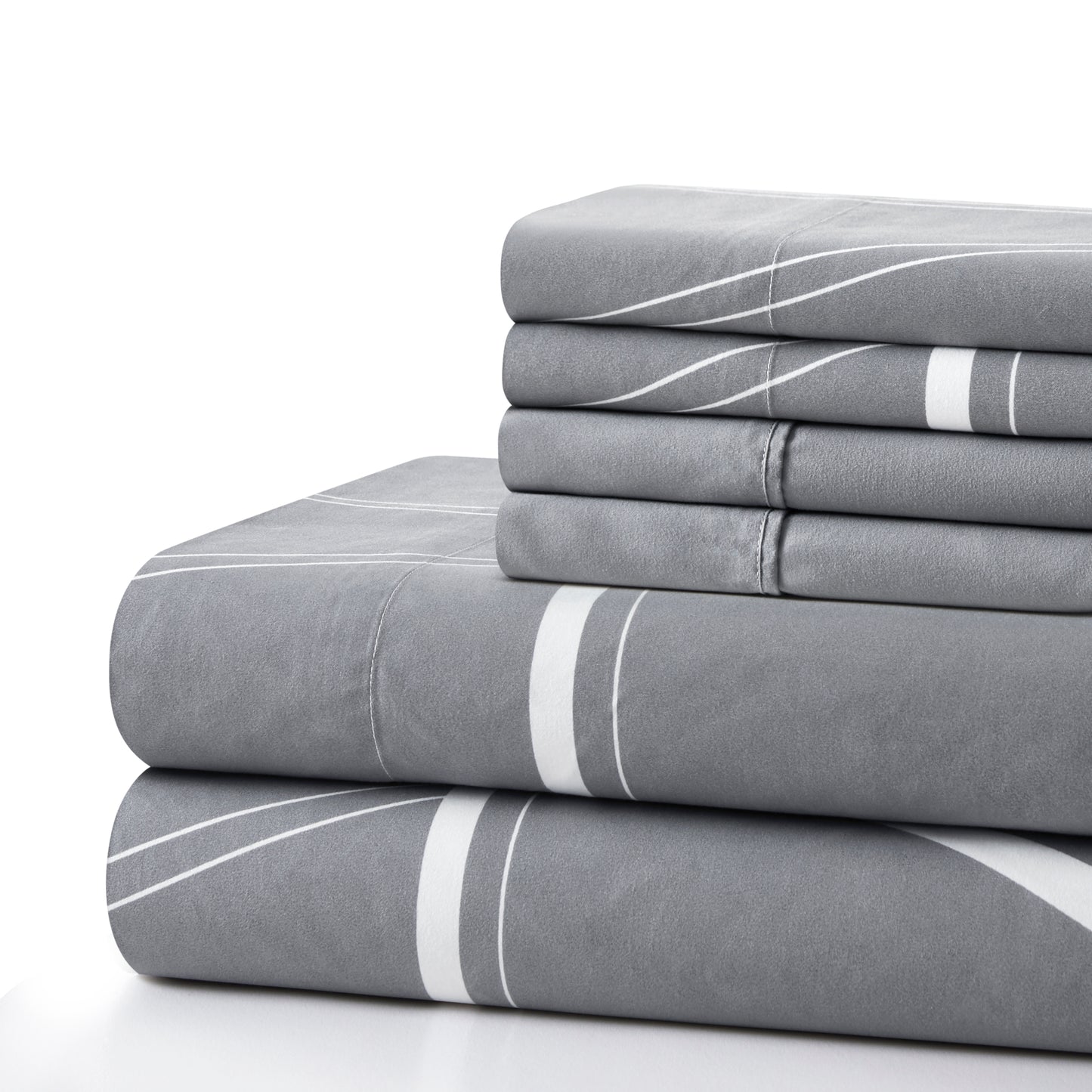 Printed Rayon from Bamboo Soft Deep Pocket Bedding All Season Sheet Set, Modern Fantasy Geometric