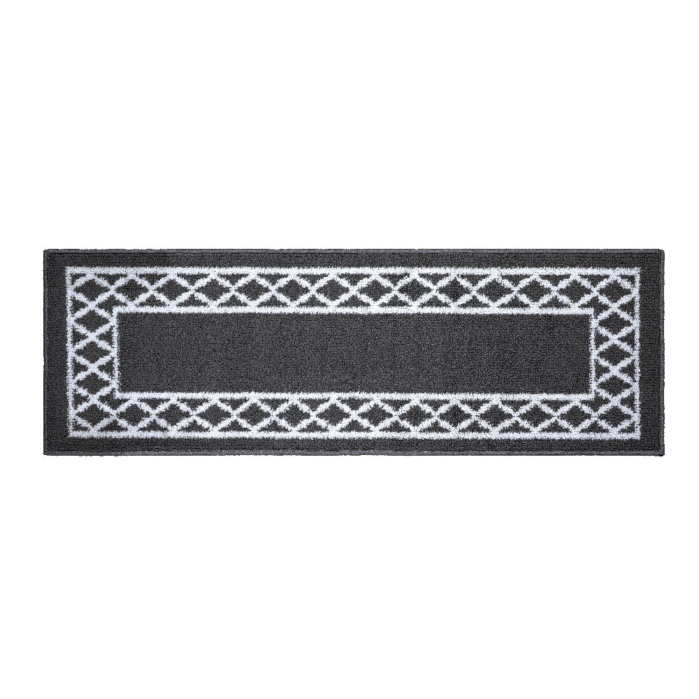 Decor Non-Slip Back Soft Runner Area Carpet Floor Area Rug Indoor Accent Decorative Mat, Moroccan Trellis Grey