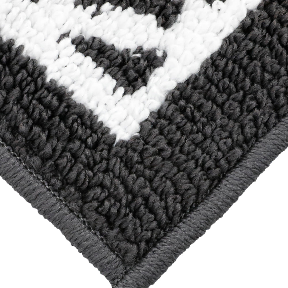 Decor Non-Slip Back Soft Runner Area Carpet Floor Area Rug Indoor Accent Decorative Mat, Moroccan Trellis Grey