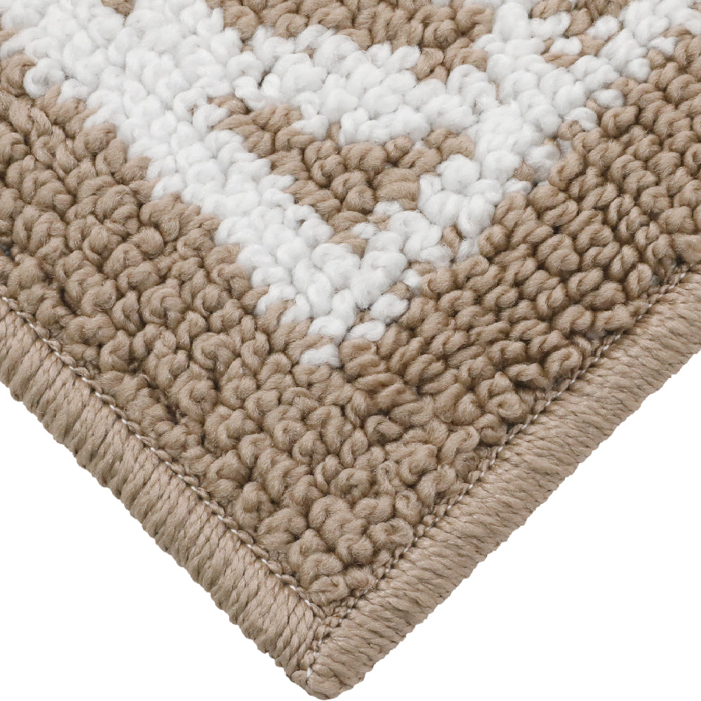 Decor Non-Slip Back Soft Runner Area Carpet Floor Area Rug Indoor Accent Decorative Mat, Moroccan Trellis Taupe