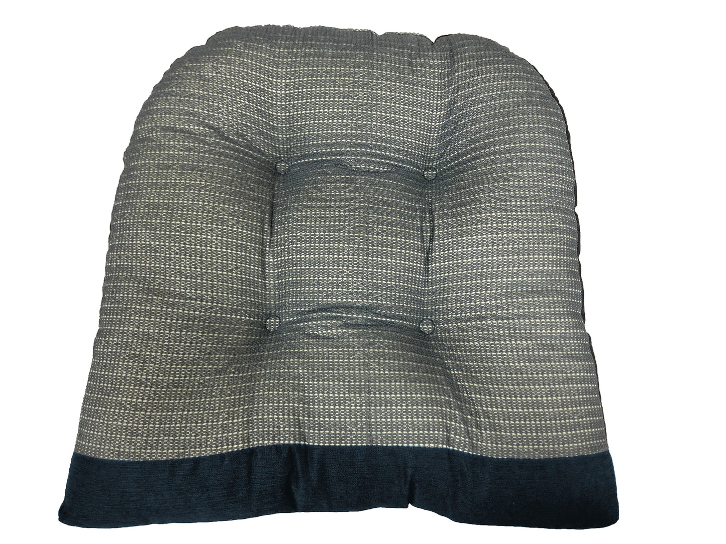 Rocking Chair Cushion Premium Comfortable Thick Nonslip Back Tufted High-Backed Lounger Seat Pads 2 Piece Set, Navy Blue