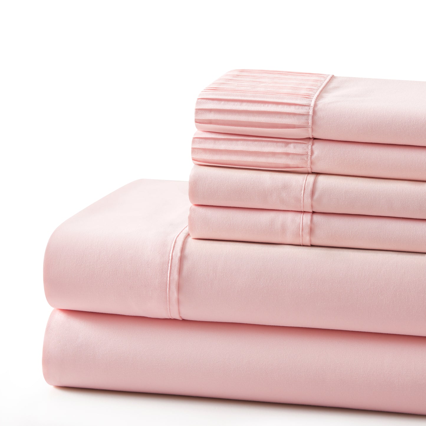Solid Rayon from Bamboo Soft Silky Deep Pocket Bedding All Season Sheet Set, Pink