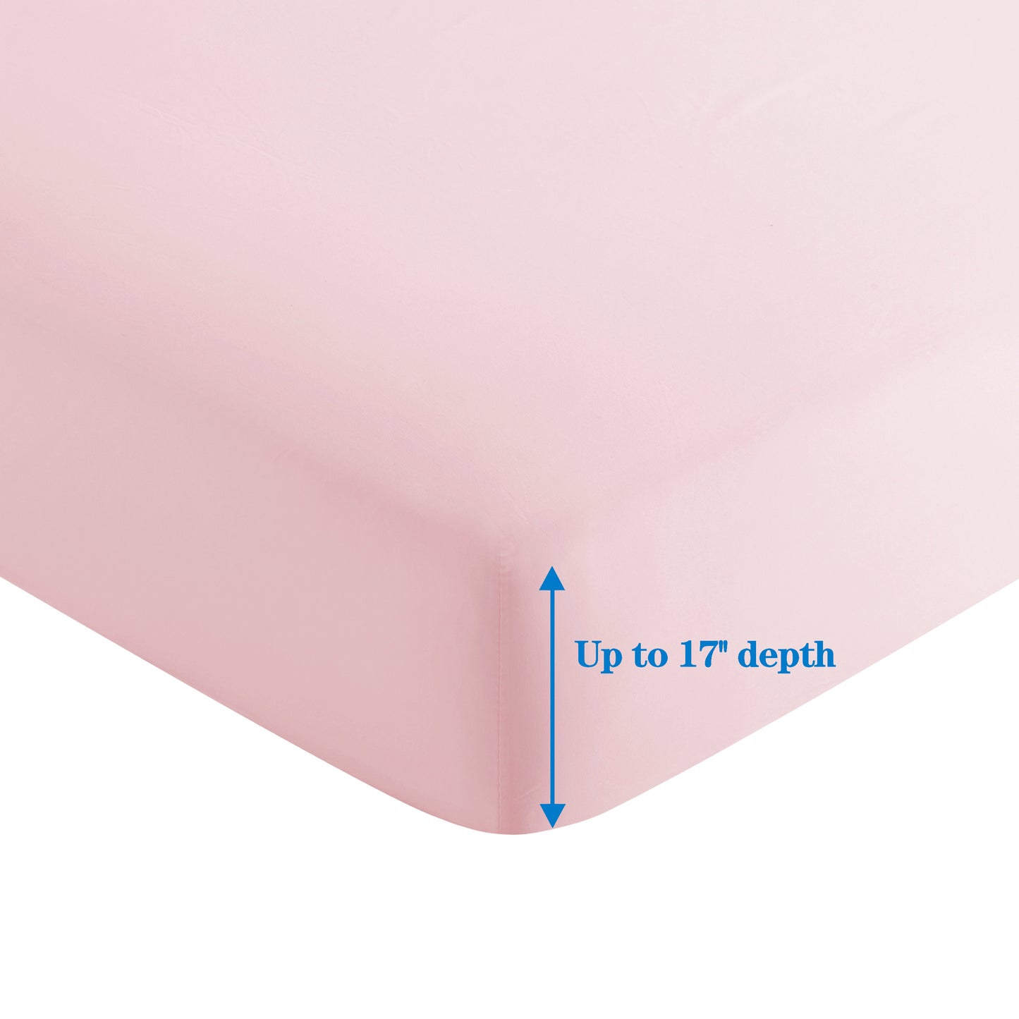 Solid Rayon from Bamboo Soft Silky Deep Pocket Bedding All Season Sheet Set, Pink
