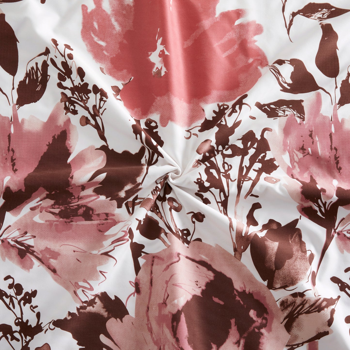 Printed Rayon from Bamboo Soft Deep Pocket Bedding All Season Sheet Set, Pink Red Floral