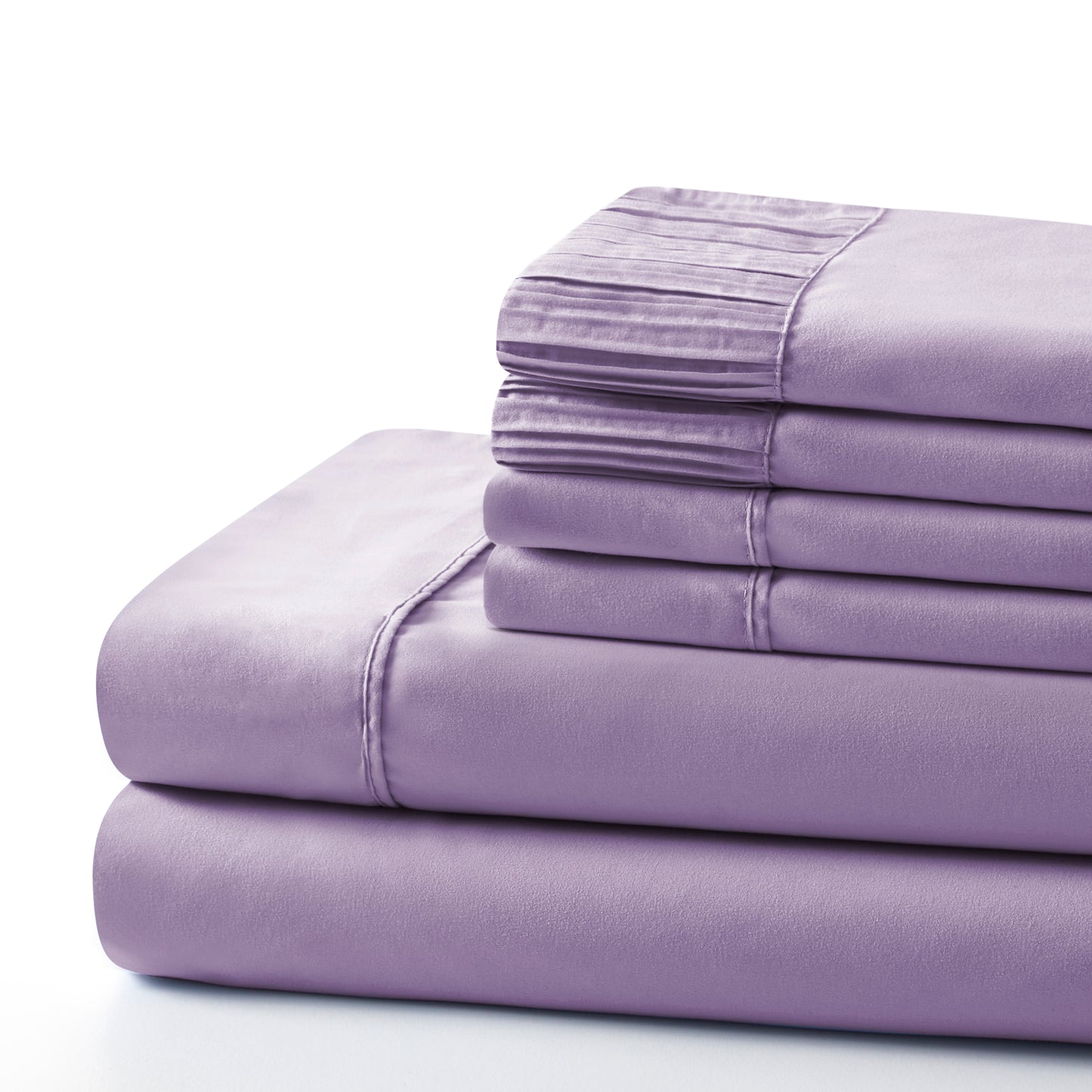 Solid Rayon from Bamboo Soft Silky Deep Pocket Bedding All Season Sheet Set, Purple