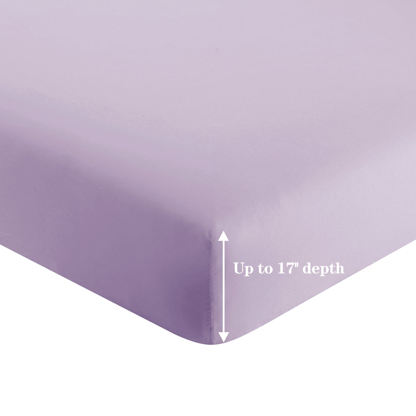 Solid Rayon from Bamboo Soft Silky Deep Pocket Bedding All Season Sheet Set, Purple