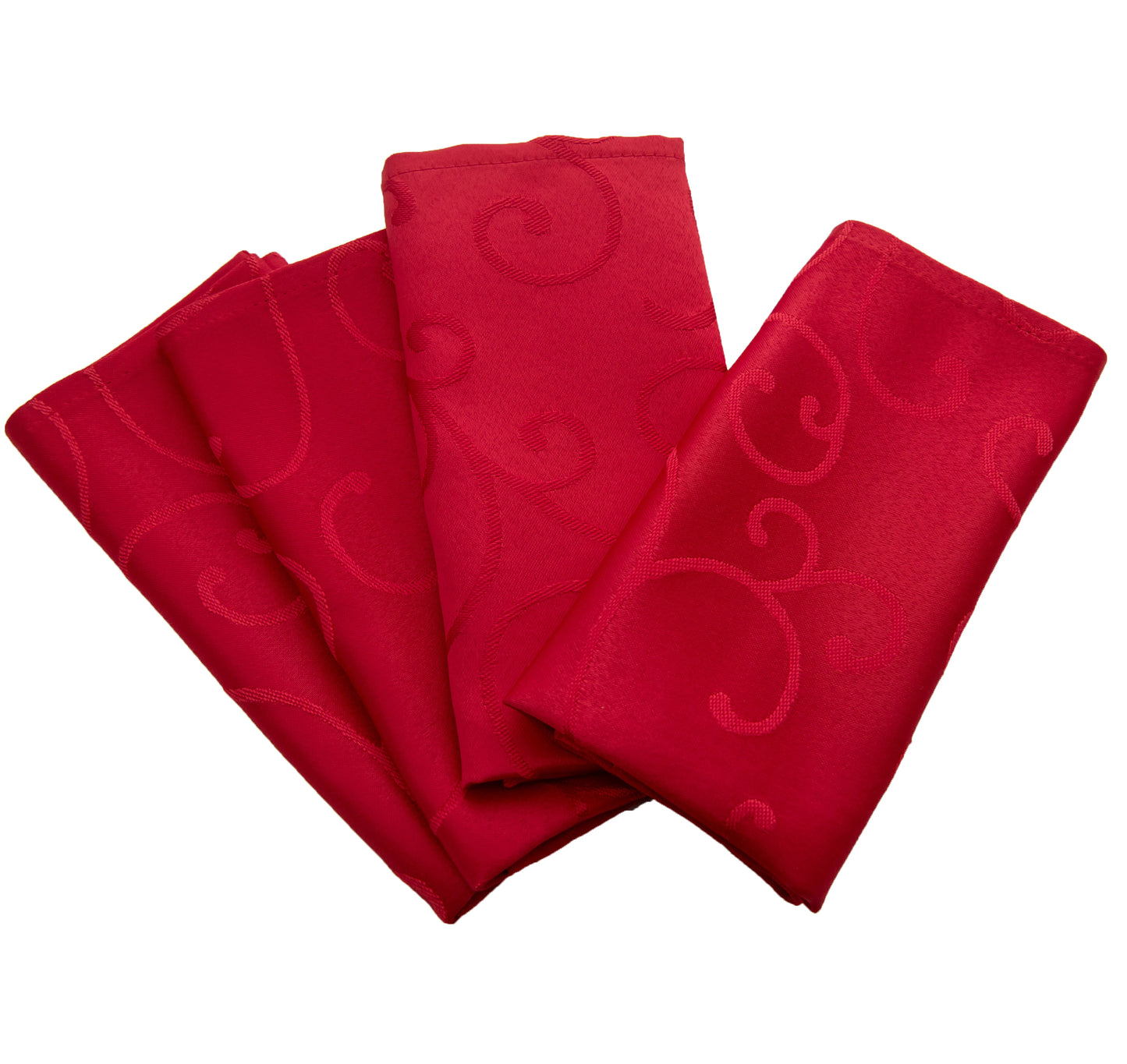 Jacquard Waterproof Thick Luxury Premium Solid Liquid Repellent Stain Resistant Decorative Home Kitchen Tablecloth, Red Color