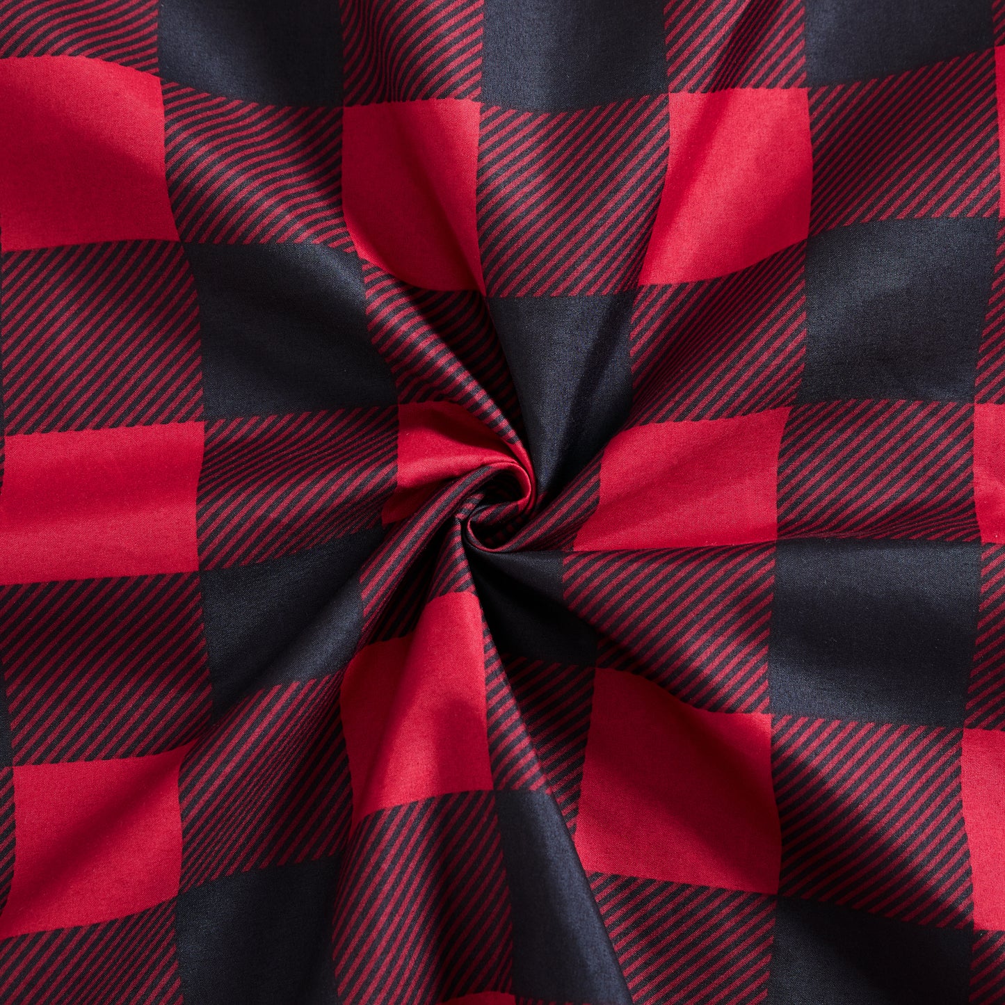 Printed Rayon from Bamboo Soft Deep Pocket Bedding All Season Sheet Set, Red Black Plaid