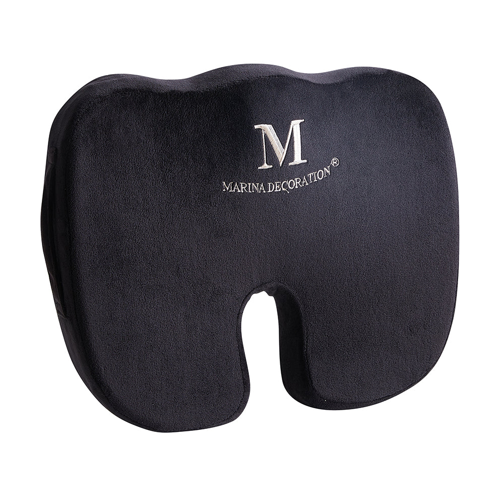 Memory Foam Comfort Non-Slip Seat Cushion for Office Car Home Chair – Sciatica & Back Pain Relief Pillow